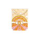 Add a dreamy, retro touch to your tech with the Tarot Dreamer Quilted Laptop Pouch. This padded pouch features a whimsical, 70s-inspired design with celestial motifs, including radiant rainbow beams, starbursts, and an all-seeing eye blooming into a flower. Soft quilted texture offers protection for your laptop or tablet, while the envelope-style flap keeps everything secure and stylish. Designed for dreamers, creators, and lovers of bold vintage vibes.