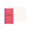 Coral skinny notebook with 