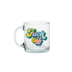 '‘Fuck Off’ Glass Mug
Not a morning person? This mug gets it. Featuring retro bubble lettering in unapologetically vibrant colors, this clear glass cup lets everyone know your coffee isn’t the only thing that’s strong. Sip your brew with attitude—and minimal small talk.