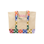 Bold Checker Large Classic Tote