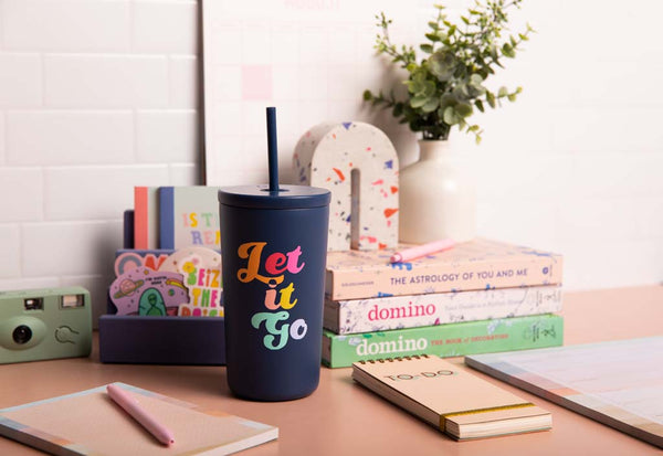 "Let it Go" cold cup with 1 small notepad and 2 TOOT pens