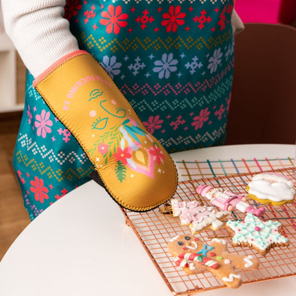 Holiday Oven Mitts - Talking Out Of Turn