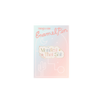 Manifest That Shit enamel pin on a backer card