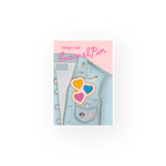 a trio of hearts enamel pin
